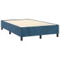vidaXL Boxspringbett mit Matratze Dunkelblau 120x200 cm Samt vidaXL Boxspringbett mit Matratze Dunkelblau 120x200 cm Samt