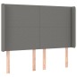 vidaXL Boxspringbett mit Matratze & LED Dunkelgrau 140x200 cm Stoff vidaXL Boxspringbett mit Matratze & LED Dunkelgrau 140x200 cm Stoff