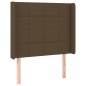 vidaXL Boxspringbett mit Matratze & LED Dunkelbraun 90x200 cm Stoff vidaXL Boxspringbett mit Matratze & LED Dunkelbraun 90x200 cm Stoff