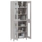 Highboard Grau Sonoma 69,5x34x180 cm Holzwerkstoff Highboard Grau Sonoma 69,5x34x180 cm Holzwerkstoff