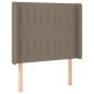 vidaXL Boxspringbett mit Matratze & LED Taupe 80x200 cm Stoff vidaXL Boxspringbett mit Matratze & LED Taupe 80x200 cm Stoff