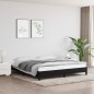 Bettgestell Schwarz 180×200 cm Stoff Bettgestell Schwarz 180×200 cm Stoff