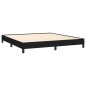 Bettgestell Schwarz 180×200 cm Stoff Bettgestell Schwarz 180×200 cm Stoff
