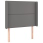 vidaXL Boxspringbett mit Matratze & LED Grau 80x200 cm Kunstleder vidaXL Boxspringbett mit Matratze & LED Grau 80x200 cm Kunstleder