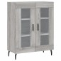 Highboard Grau Sonoma 69,5x34x180 cm Holzwerkstoff Highboard Grau Sonoma 69,5x34x180 cm Holzwerkstoff
