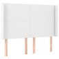 vidaXL Boxspringbett mit Matratze & LED Weiß 140x200 cm Kunstleder vidaXL Boxspringbett mit Matratze & LED Weiß 140x200 cm Kunstleder