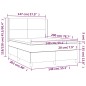vidaXL Boxspringbett mit Matratze & LED Weiß 140x200 cm Kunstleder vidaXL Boxspringbett mit Matratze & LED Weiß 140x200 cm Kunstleder