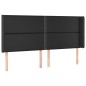vidaXL Boxspringbett mit Matratze & LED Schwarz 180x200 cm Kunstleder vidaXL Boxspringbett mit Matratze & LED Schwarz 180x200 cm Kunstleder