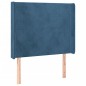 vidaXL Boxspringbett mit Matratze & LED Dunkelblau 90x200 cm Samt vidaXL Boxspringbett mit Matratze & LED Dunkelblau 90x200 cm Samt