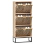 vidaXL Schuhschrank 52x25x120 cm Holzwerkstoff vidaXL Schuhschrank 52x25x120 cm Holzwerkstoff