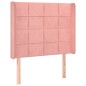 vidaXL Boxspringbett mit Matratze & LED Rosa 80x200 cm Samt vidaXL Boxspringbett mit Matratze & LED Rosa 80x200 cm Samt