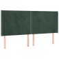 vidaXL Boxspringbett mit Matratze & LED Dunkelgrün 180x200 cm Samt vidaXL Boxspringbett mit Matratze & LED Dunkelgrün 180x200 cm Samt