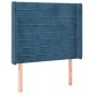 vidaXL Boxspringbett mit Matratze & LED Dunkelblau 90x200 cm Samt vidaXL Boxspringbett mit Matratze & LED Dunkelblau 90x200 cm Samt