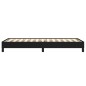 Bettgestell Schwarz 90x190 cm Stoff Bettgestell Schwarz 90x190 cm Stoff