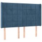 vidaXL Boxspringbett mit Matratze & LED Dunkelblau 140x200 cm Samt vidaXL Boxspringbett mit Matratze & LED Dunkelblau 140x200 cm Samt