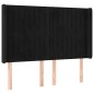 vidaXL Boxspringbett mit Matratze & LED Schwarz 140x200 cm Samt vidaXL Boxspringbett mit Matratze & LED Schwarz 140x200 cm Samt