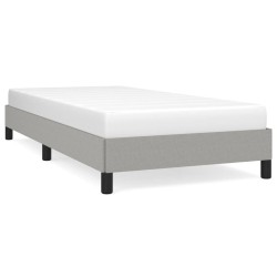 Bettgestell Hellgrau 90x200 cm Stoff