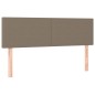 vidaXL Boxspringbett mit Matratze Taupe 140x190 cm Stoff vidaXL Boxspringbett mit Matratze Taupe 140x190 cm Stoff