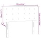 vidaXL Kopfteil Creme 100x5x78/88 cm Kunstleder vidaXL Kopfteil Creme 100x5x78/88 cm Kunstleder