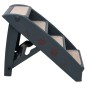 vidaXL Hundetreppe mit 4 Stufen Klappbar Dunkelgrau vidaXL Hundetreppe mit 4 Stufen Klappbar Dunkelgrau