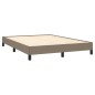 vidaXL Bettgestell Taupe 140x190 cm Stoff vidaXL Bettgestell Taupe 140x190 cm Stoff