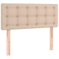 vidaXL Boxspringbett mit Matratze Cappuccino-Braun 90x200cm Kunstleder vidaXL Boxspringbett mit Matratze Cappuccino-Braun 90x200cm Kunstleder