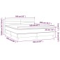 vidaXL Boxspringbett mit Matratze Dunkelgrau 160x200 cm Samt vidaXL Boxspringbett mit Matratze Dunkelgrau 160x200 cm Samt