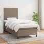 vidaXL Boxspringbett mit Matratze Taupe 80x200 cm Stoff vidaXL Boxspringbett mit Matratze Taupe 80x200 cm Stoff