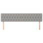 vidaXL Kopfteile 2 Stk. Hellgrau 100x7x78/88 cm Stoff vidaXL Kopfteile 2 Stk. Hellgrau 100x7x78/88 cm Stoff