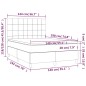 vidaXL Boxspringbett mit Matratze Dunkelbraun 140x190 cm Stoff vidaXL Boxspringbett mit Matratze Dunkelbraun 140x190 cm Stoff