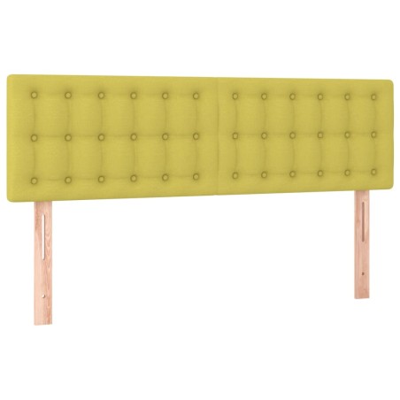 Kopfteile 2 Stk. Grün 72x5x78/88 cm Stoff