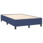 vidaXL Boxspringbett mit Matratze Blau 120x200 cm Stoff vidaXL Boxspringbett mit Matratze Blau 120x200 cm Stoff