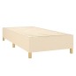 vidaXL Boxspringbett mit Matratze Creme 100x200 cm Stoff vidaXL Boxspringbett mit Matratze Creme 100x200 cm Stoff