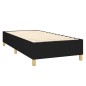 vidaXL Boxspringbett mit Matratze Schwarz 100x200 cm Stoff vidaXL Boxspringbett mit Matratze Schwarz 100x200 cm Stoff