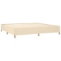 vidaXL Boxspringbett mit Matratze Creme 200x200 cm Stoff vidaXL Boxspringbett mit Matratze Creme 200x200 cm Stoff
