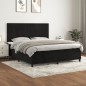 vidaXL Boxspringbett mit Matratze Schwarz 160x200 cm Samt vidaXL Boxspringbett mit Matratze Schwarz 160x200 cm Samt
