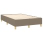 vidaXL Boxspringbett mit Matratze Taupe 120x200 cm Stoff vidaXL Boxspringbett mit Matratze Taupe 120x200 cm Stoff