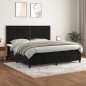 vidaXL Boxspringbett mit Matratze Schwarz 200x200 cm Samt vidaXL Boxspringbett mit Matratze Schwarz 200x200 cm Samt