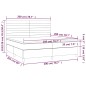 vidaXL Boxspringbett mit Matratze Hellgrau 200x200 cm Samt vidaXL Boxspringbett mit Matratze Hellgrau 200x200 cm Samt