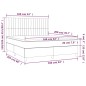 vidaXL Boxspringbett mit Matratze Dunkelblau 160x200 cm Samt vidaXL Boxspringbett mit Matratze Dunkelblau 160x200 cm Samt