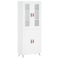 vidaXL Highboard Weiß 69,5x34x180 cm Holzwerkstoff vidaXL Highboard Weiß 69,5x34x180 cm Holzwerkstoff