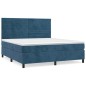 vidaXL Boxspringbett mit Matratze Dunkelblau 180x200 cm Samt vidaXL Boxspringbett mit Matratze Dunkelblau 180x200 cm Samt