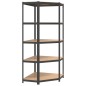 vidaXL Regale mit 5 Böden 4 Stk. Anthrazit Stahl & Holzwerkstoff vidaXL Regale mit 5 Böden 4 Stk. Anthrazit Stahl & Holzwerkstoff