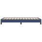 Bettgestell Blau 100x200 cm Stoff Bettgestell Blau 100x200 cm Stoff