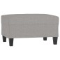 vidaXL 3-Sitzer-Sofa mit Hocker Hellgrau 210 cm Stoff vidaXL 3-Sitzer-Sofa mit Hocker Hellgrau 210 cm Stoff