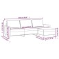 vidaXL 3-Sitzer-Sofa mit Hocker Hellgrau 210 cm Stoff vidaXL 3-Sitzer-Sofa mit Hocker Hellgrau 210 cm Stoff