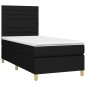 vidaXL Boxspringbett mit Matratze Schwarz 80x200 cm Stoff vidaXL Boxspringbett mit Matratze Schwarz 80x200 cm Stoff