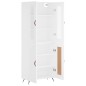 vidaXL Highboard Weiß 69,5x34x180 cm Holzwerkstoff vidaXL Highboard Weiß 69,5x34x180 cm Holzwerkstoff