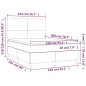 vidaXL Boxspringbett mit Matratze Blau 140x200 cm Stoff vidaXL Boxspringbett mit Matratze Blau 140x200 cm Stoff