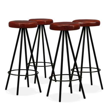 vidaXL Barhocker 4 Stk. Echtleder 